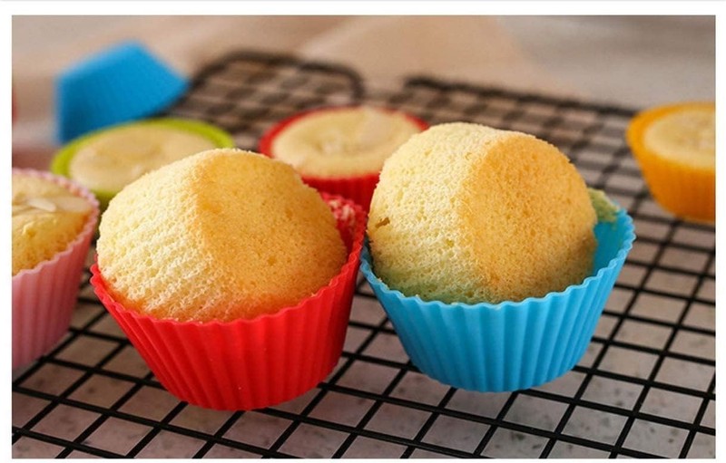 Cupcake Liners, Silicone Baking Cups, Reusable Mini Cupcake Liner, Muffin Liners gallery