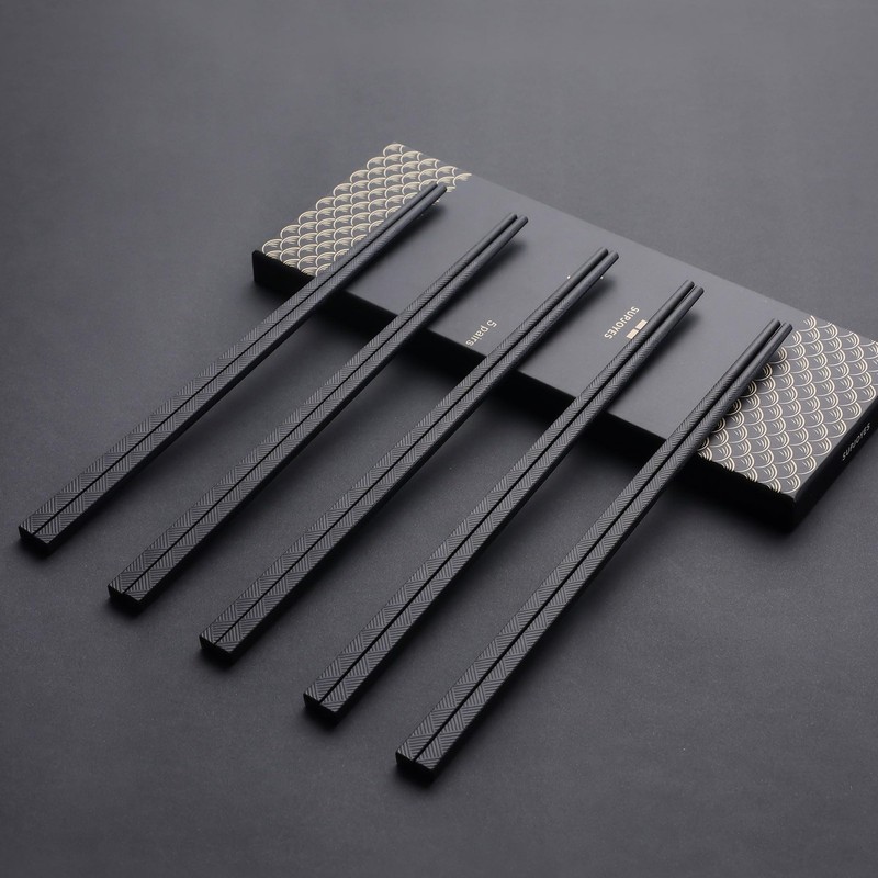 Premium Reusable Chopsticks, Dishwasher Safe Fiberglass Chopsticks, Japanese ... gallery