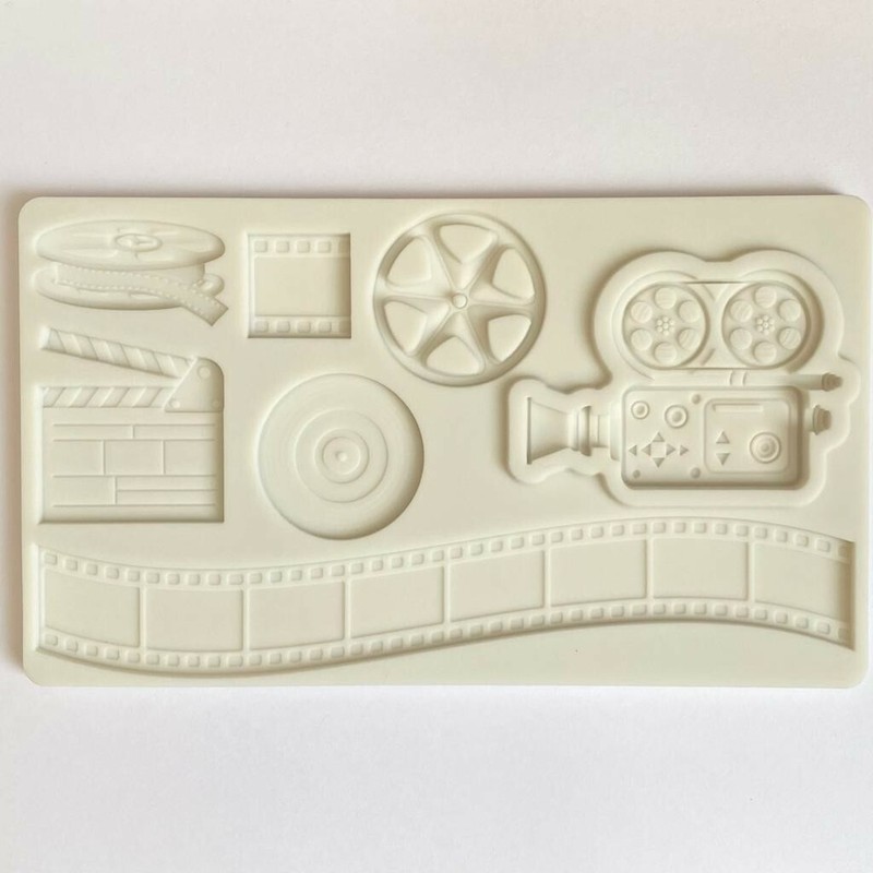 CINEMA THEME MOLD, Movie Clapper, Reel Fondant Mold, Chocolate Making Supplies