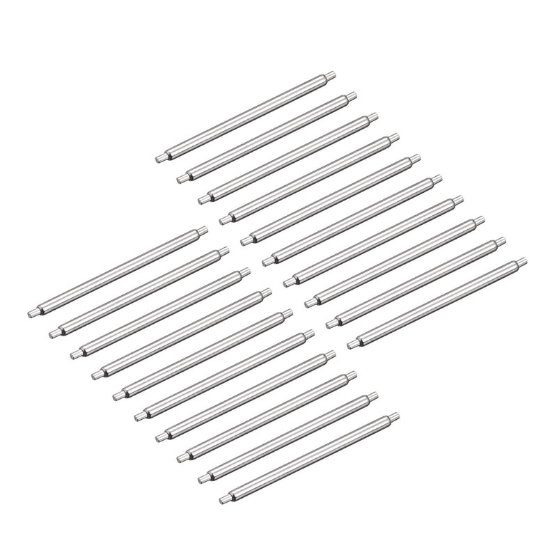 20pcs watch strap pin 19mm stainless steel bar pins 1.2mm diam