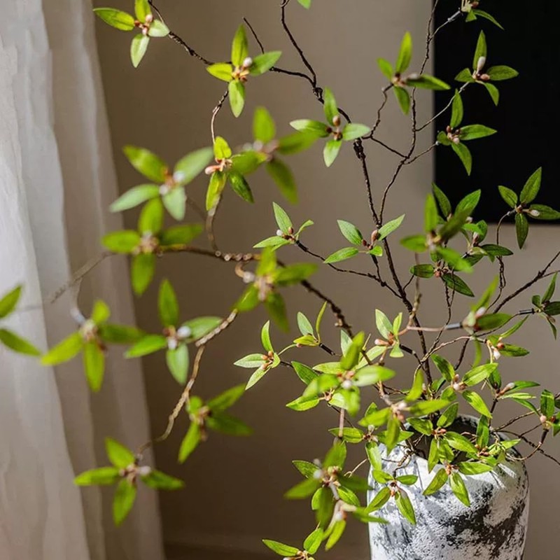 Melorca&Guilla Melorcaguilla Artificial Plants2Pcs 43.3 Green Faux Branches For gallery
