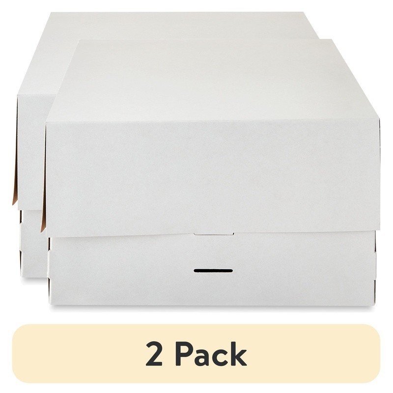 Adjustable Cardboard Cake Box 10 Inch Cake Easy Assembly Custom Height New gallery