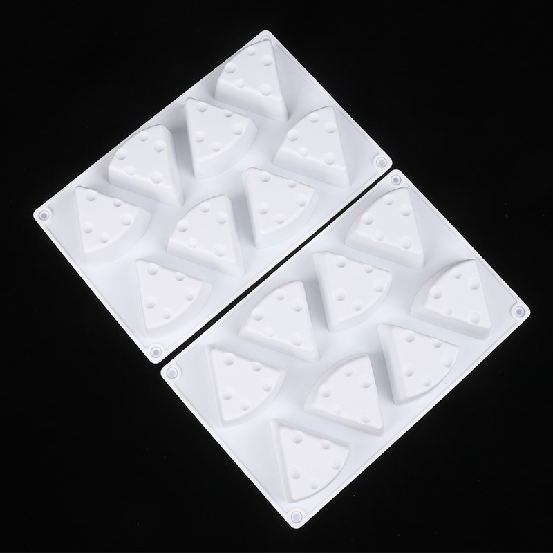8Cavity Cheese Shaped Silicone Mould DIY Pastry Tools Cake Dessert Baking Mould