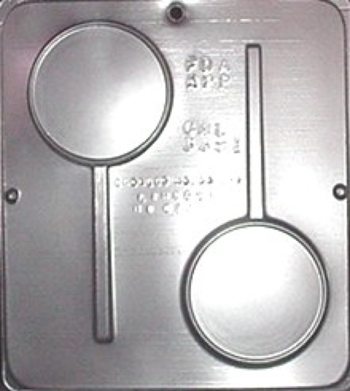 Plain Circle 3" Diameter w/ Raised Edge Lollipop Chocolate Candy Mold 3391 NEW gallery