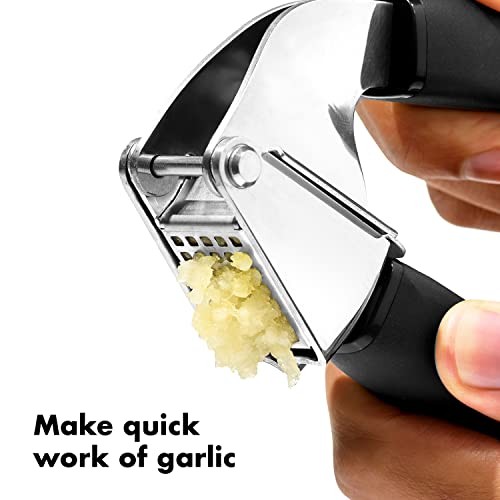 OXO Good Grips Stainless Steel Garlic Press One Size, Black gallery