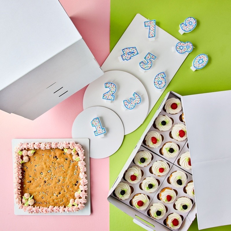 Adjustable Cardboard Cake Box 10 Inch Cake Easy Assembly Custom Height New gallery
