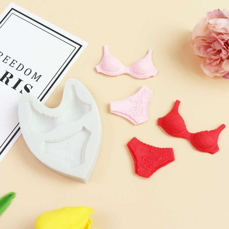 Christmas 3D Women Underwear Silicone Icing Mold Baking Cake Sugar Craft Fondant gallery