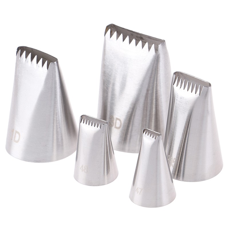 5pcs Basket Weave Tips Icing Piping Nozzle Stainless Steel Writing Tube Noz.t2 gallery