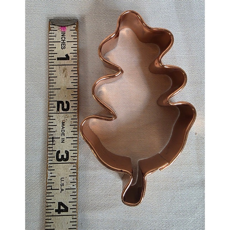 Lot of 6 Copper Colored Fall Themed Metal Cookie Cutters Thanksgiving Holiday gallery