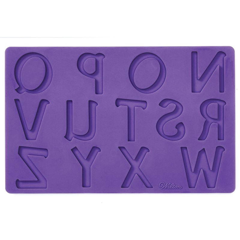 Wilton Silicone Letters and Numbers Fondant and Gum Paste Molds, 4-Piece - Ca... gallery
