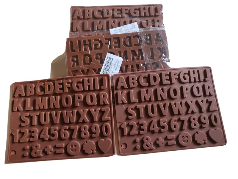 Silicone Chocolate Mold Candy Or Fondant , New 6pcs, Made In China