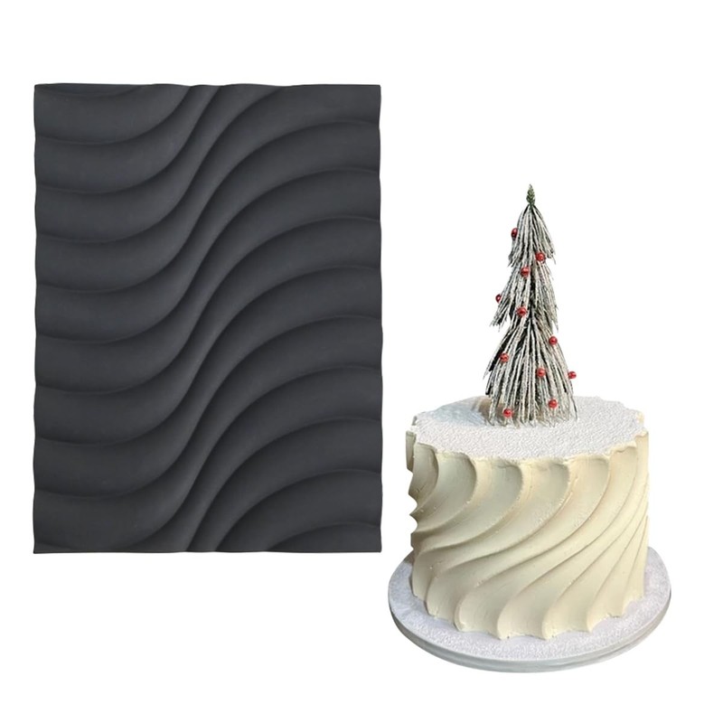Fondant Silicone Mold for Cake Decoration Cake Border Downsand Pattern Impres... gallery