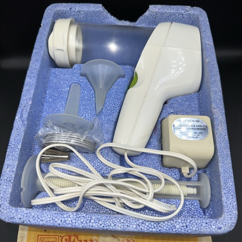 Vtg 1970s Sears Fun Gun Electric Cookie Canapé Press 82505 Works Complete