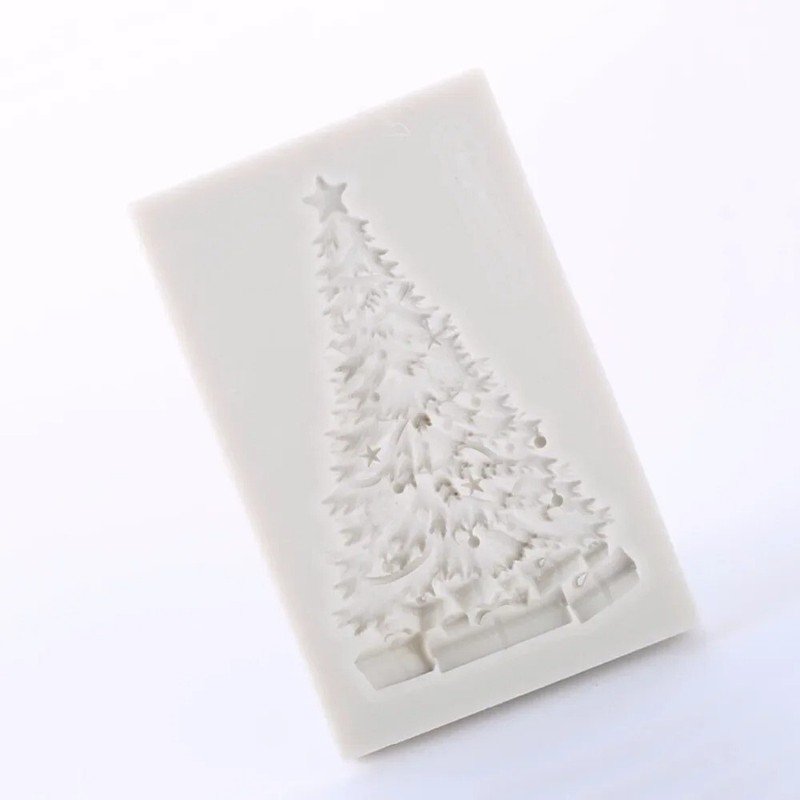 3D Christmas Tree Sugarcraft Silicone Mold Fondant Mold Cake Decorating Tool gallery