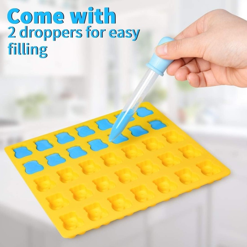 CAKETIME Gummy Bear Molds Candy - 1 Inch Large gallery