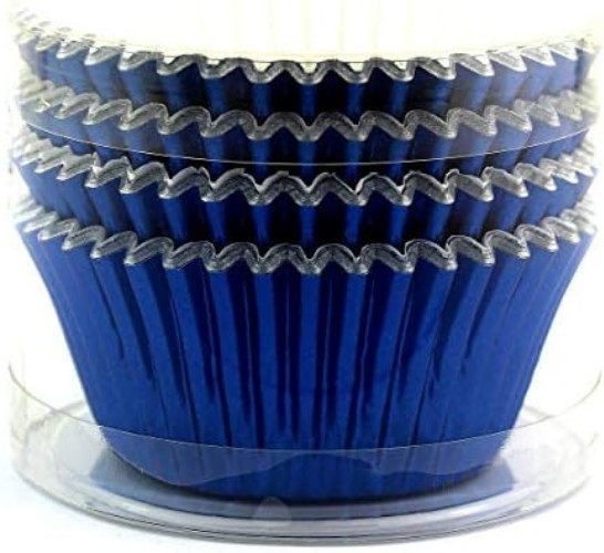 Cupcake Liners Standard Baking Cups Navy Blue 100 Pcs Food Safe Disposable gallery