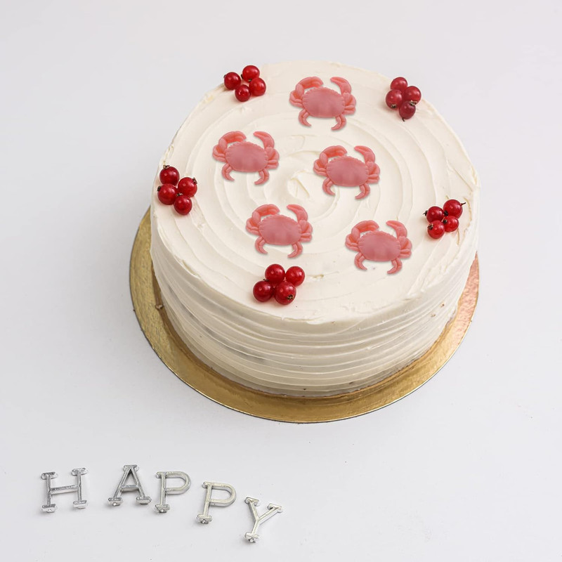 4 Pcs Crab Shape Silicone Molds - Ocean Theme Crabs Fondant & Soap Epoxy Resin S gallery
