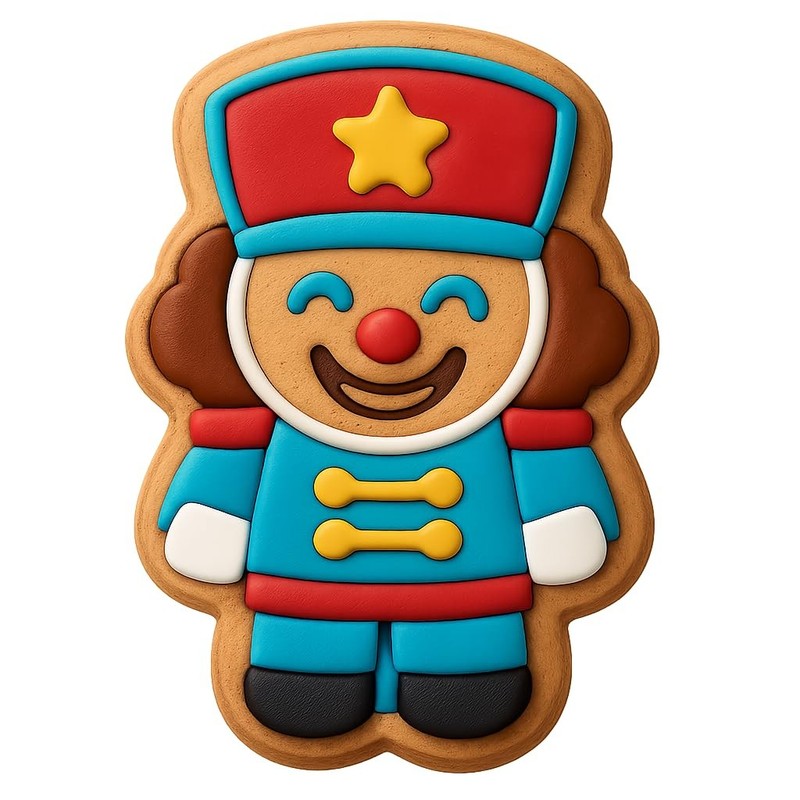 Happy Chibi Nutcracker Cookie Cutter & Stamp – 4×3