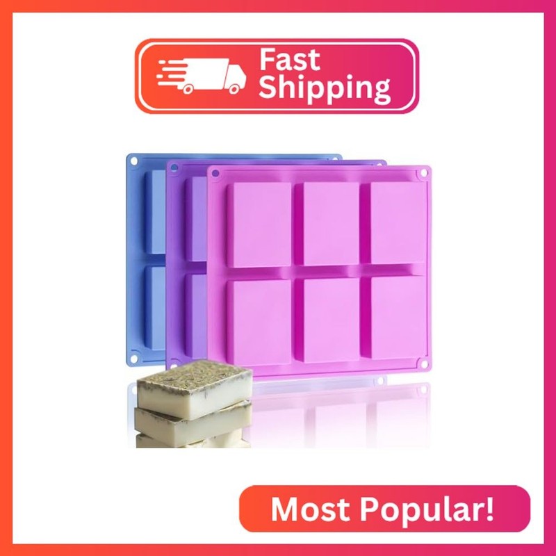 Rectangle Molds Silicone for Deep Chocolate Bar Food Grade Baking Molds for Rice