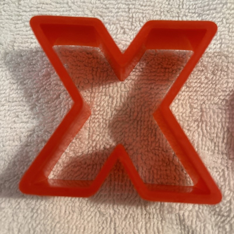 Letters X And O KISSES Hugs Cookie Cutter Art Mold - Lot of 2 Pieces gallery
