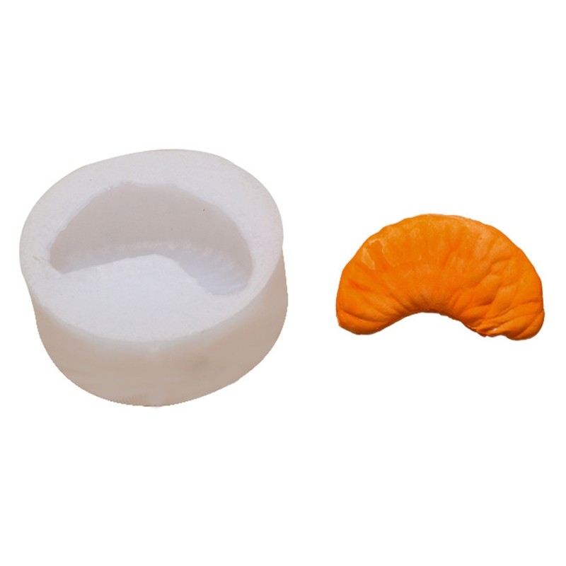 Orange Pulp Silicone Rubber Flexible Safe Mould Clay Resin Ceramics Candy
