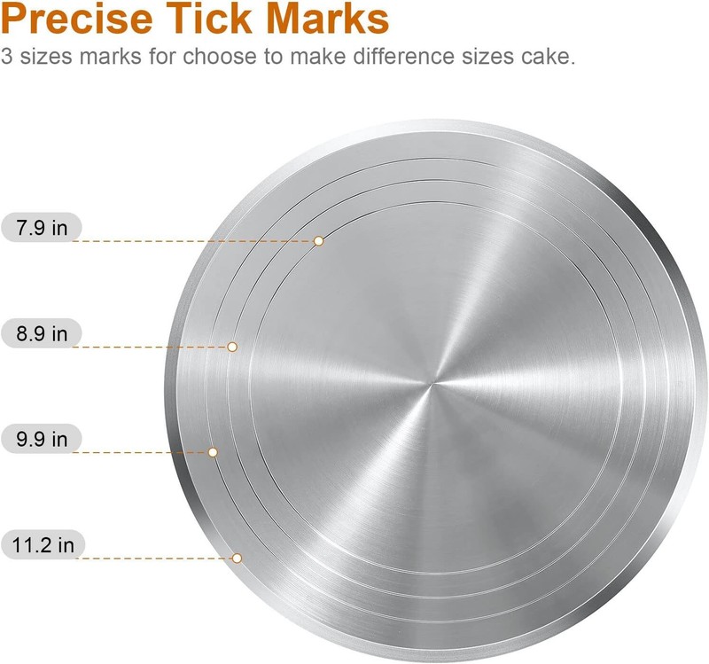 12''Cake Stand,Cake Spinner Cake Decorating Supplies, Round Decorating Turntable gallery