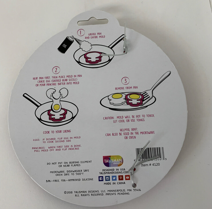Female Gender Symbol GRL PWR Girl Power Egg & Pancake Breakfast Silicone Mold gallery