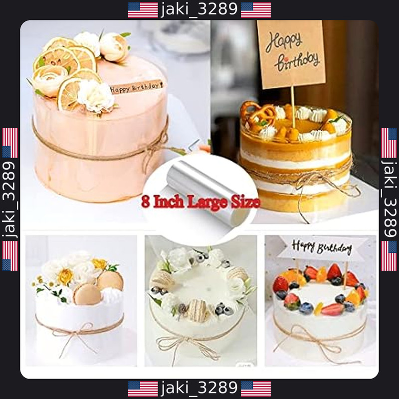 Clear Acetate Cake Collars - 8"x39.4" Rolls for Mousse & Chocolate Decorating gallery