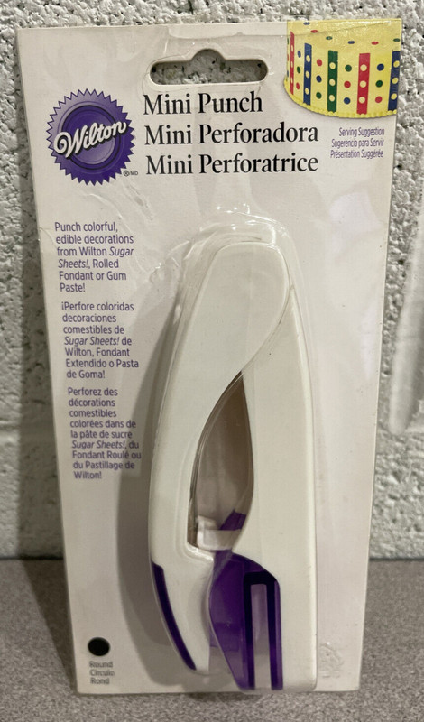 New Wilton Mini Punch for Fondant/Gum Paste Round Shape Cake Cupcake Decoration