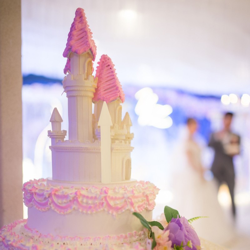 Foams Cake Practice Model Castle-shaped Cake Model Cake Practice Model gallery