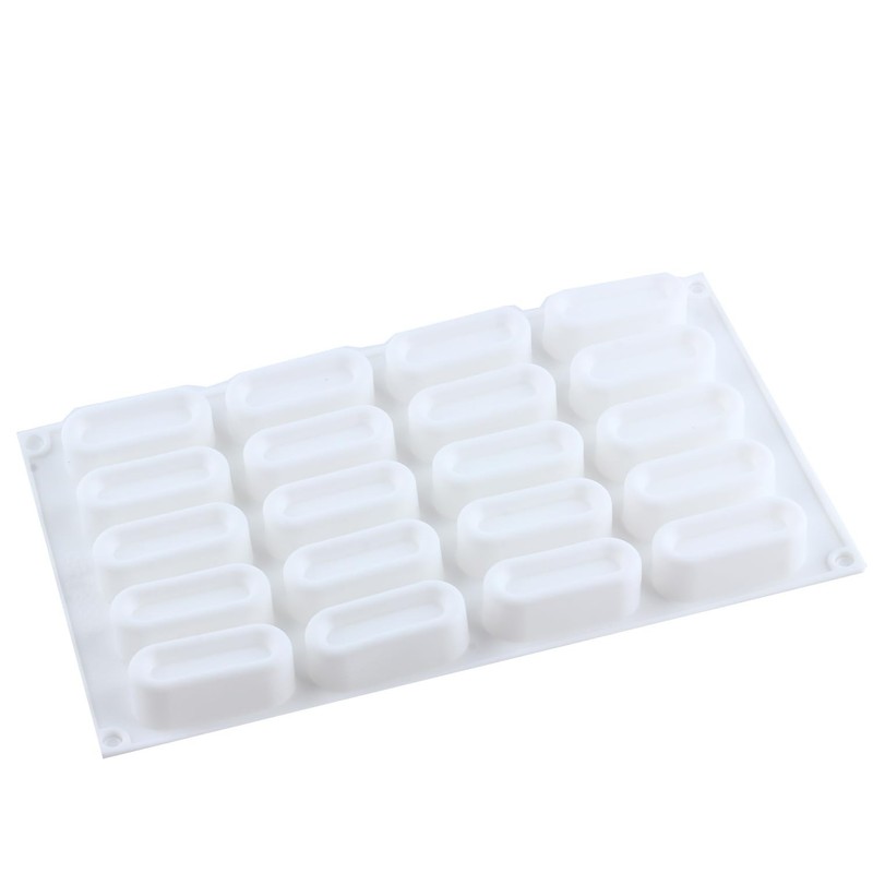 20 Cavity Oval Silicone Chocolate Molds For Chocolate Dessert Set Of 2 gallery