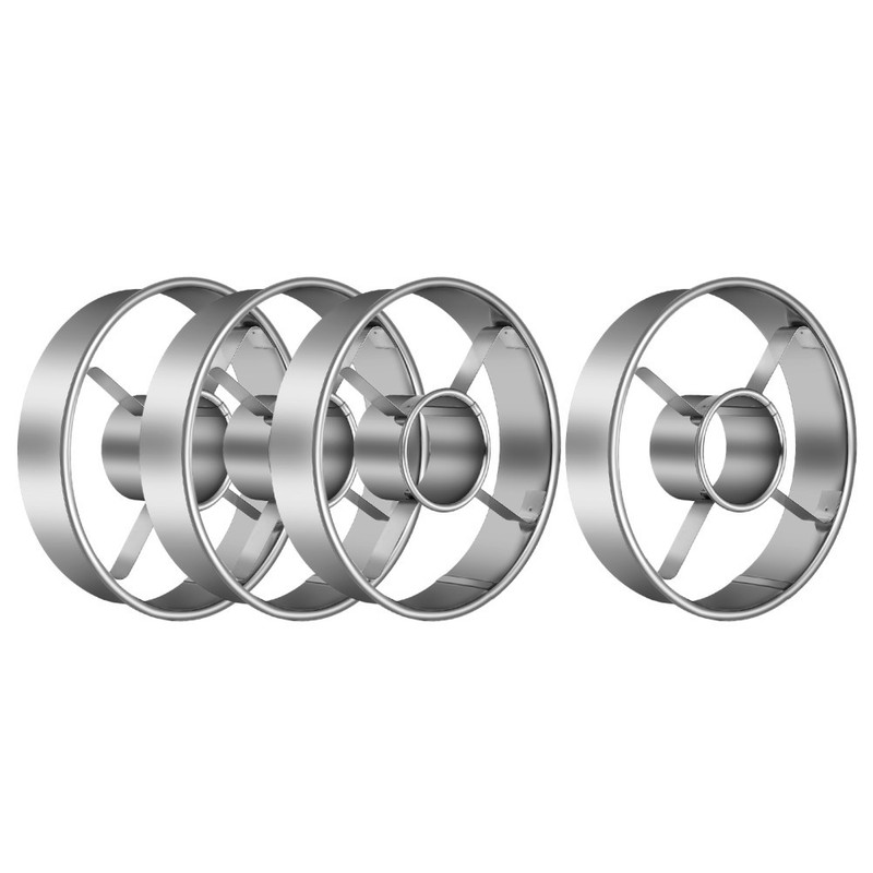 4pcs Stainless Steel Donut Cutter, 3.86 Inch Doughnut Cutters Mold, gallery