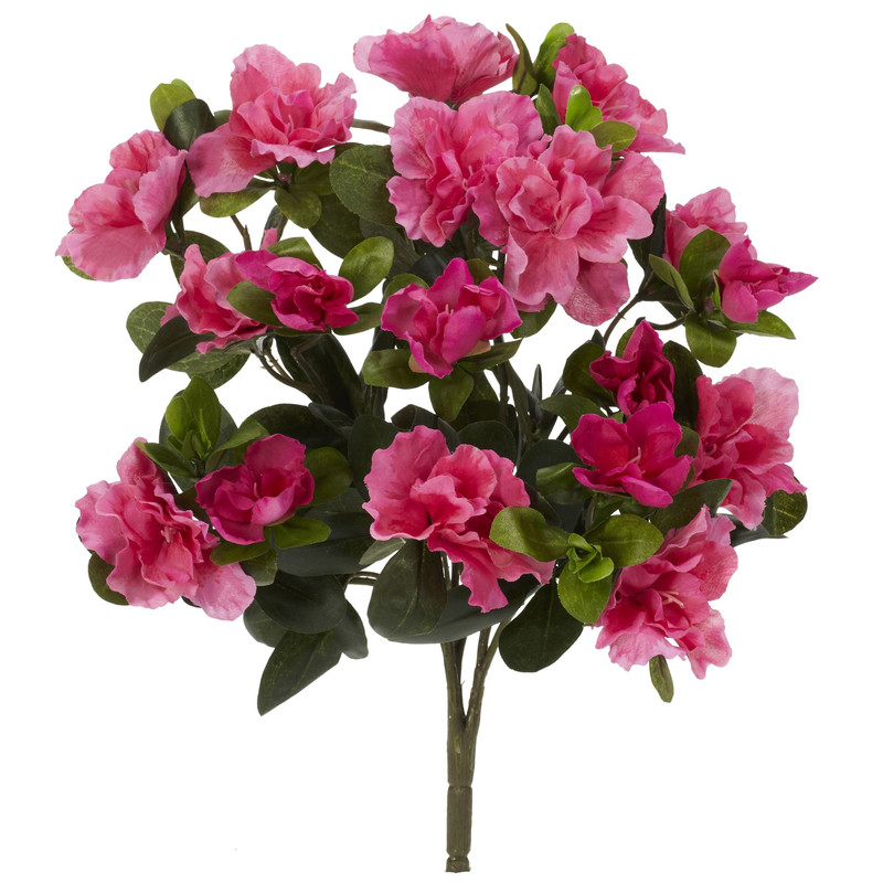 Nearly Natural 13In. Azalea Artificial Plant Set Of 4