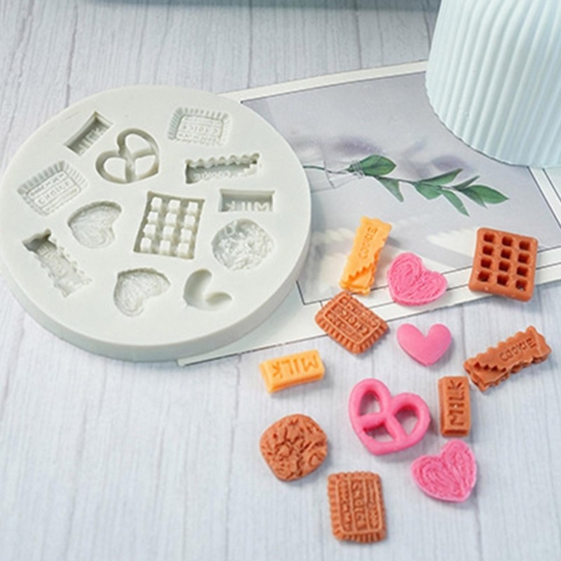 12 Cavities Silicone Cookie Molds for Cookie Biscuit Candy Silicone Fondant Mold gallery
