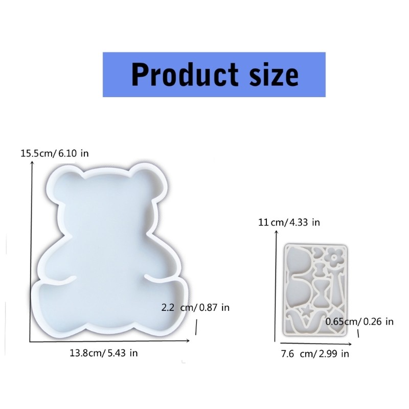 Bear Silicone Fondant Mold for Chocolate Cake Decoration gallery