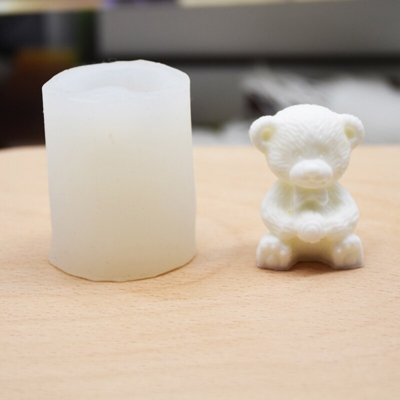 Cake Cartoon Little Bear Soap Mold Decorating Baking Fond Craft DIY Mold gallery