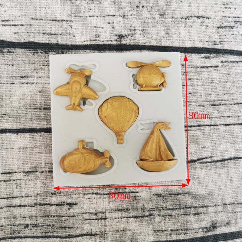 Airplane Boat Silicone Mould Cake Fondant Sugarcraft Soap Transportation Theme gallery