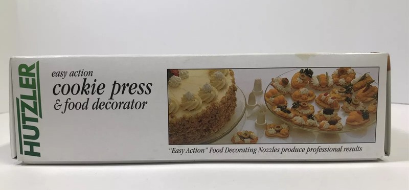 Hutzler Easy Action Cookie Press and Food Decorator - New in Box Dishwasher Safe gallery