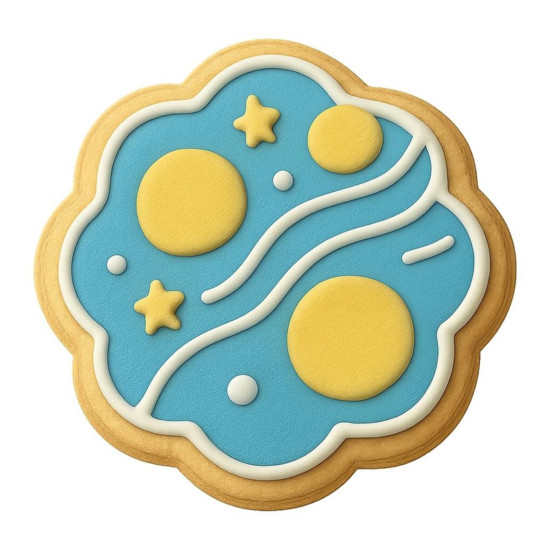 Stellar Nebula Planets Cookie Cutter & Stamp, Fondant & Clay - 4x4 gallery