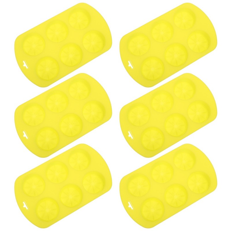 6 Pcs Fondant Molds for Cake Decorating Silicone Candy Cupcake Topper Chocolate