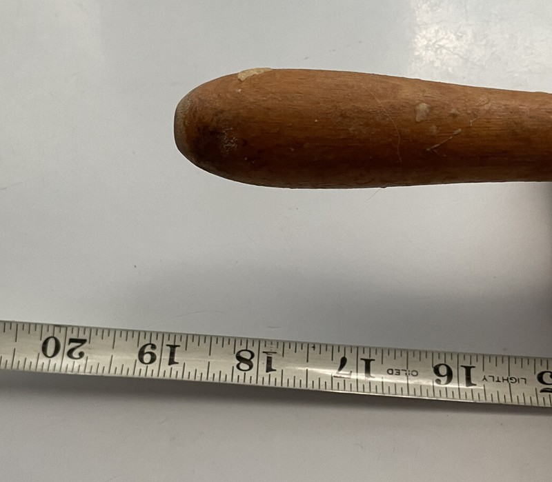 Granite Marble Stone Rolling Pin Easy Grip Wood Handles - Great Condition ! gallery