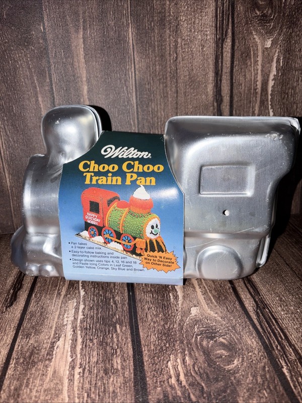 VTG New Wilton Choo Choo Train Cake Pan 1983 Stock #2105-2861 Label # 1821-8421