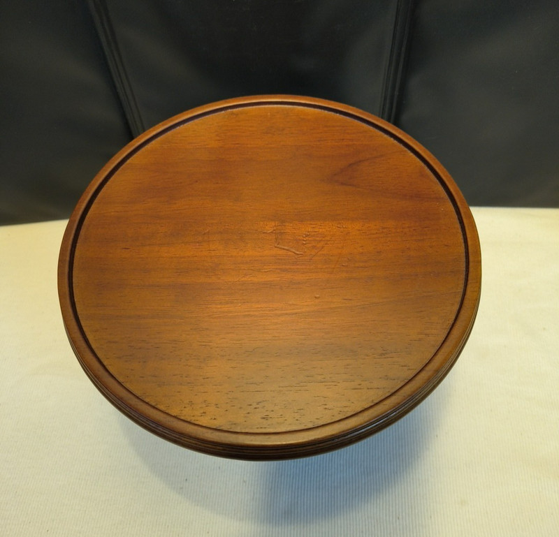 Vintage Mahogany or Walnut Wooden Pedestal Cake Stand from Biltmore Inspirations gallery