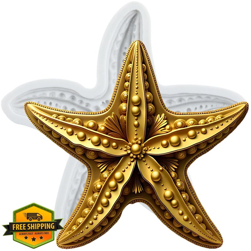 Lingzhi Starfish Fondant Mold Style D Chocolate