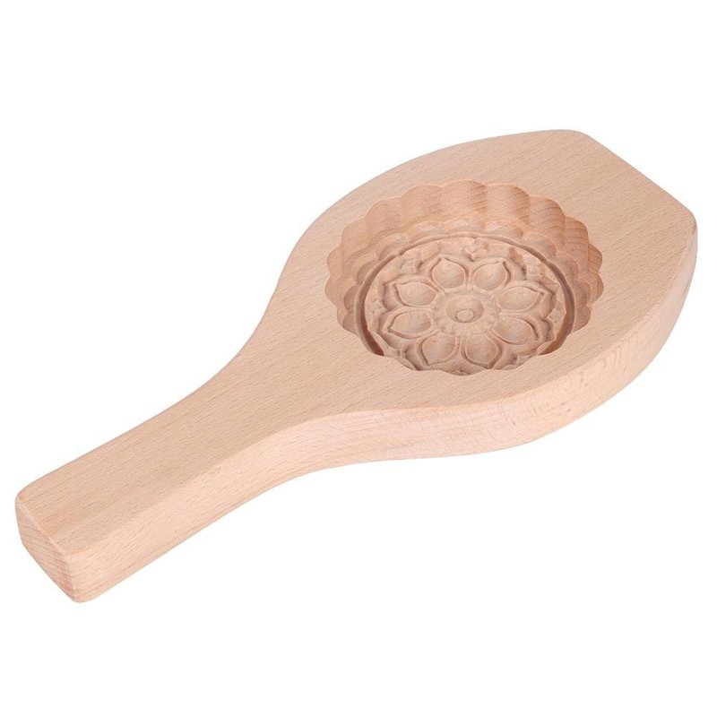 Wooden Flower Pattern Mooncake Maker MidAutumn Festival Pastry Baking Tool #06 gallery