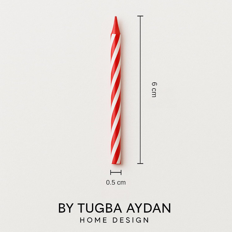 by Tugba Aydan - Birthday Candle - 144 Count Mix Color Birthday Candles for Cake gallery