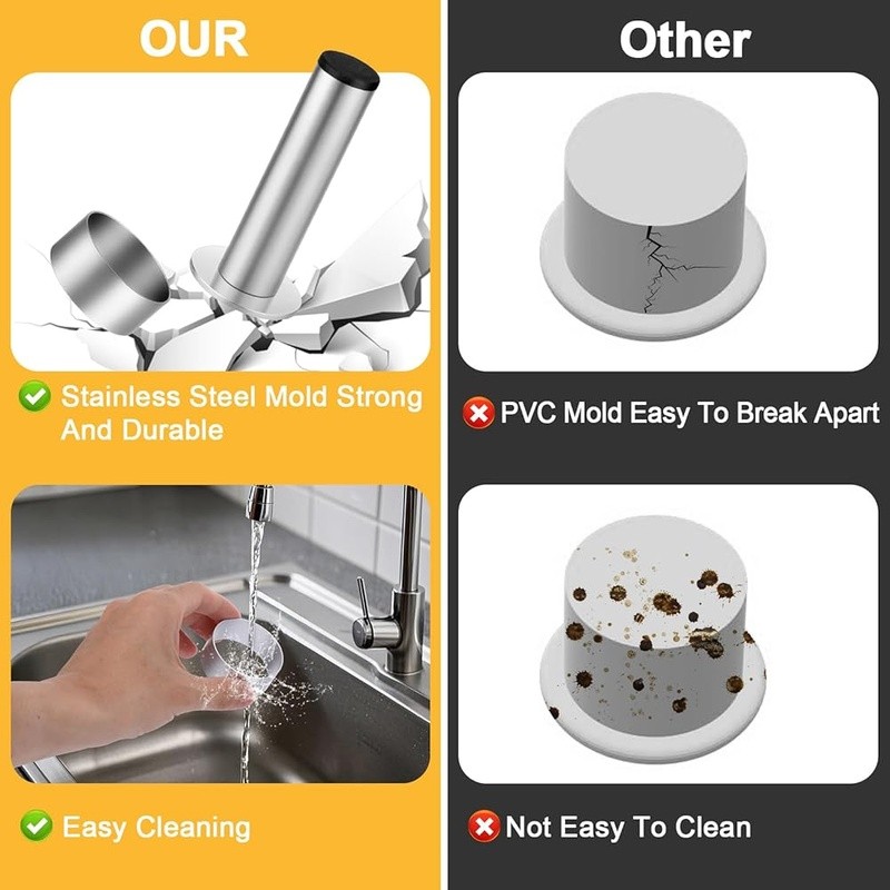 Stainless Steel Cake Pop Mold Cutter Non-Stick Baking Tool W/ Pusher BPA-Free US gallery