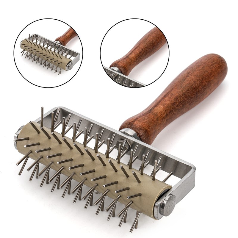 Set of 2 Pizza Dough Roller Dough Docker, Stainless Steel Dough Hole Maker P... gallery
