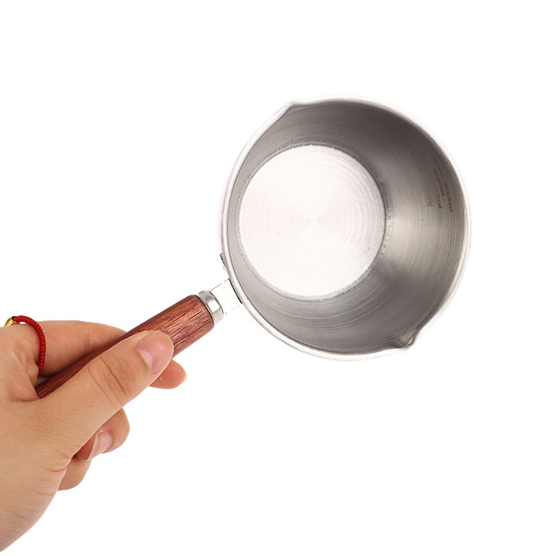 300ML 304 Stainless Steel Oil Splashing Pot Kitchen Oil Pouring Mini Hot Oil Pot