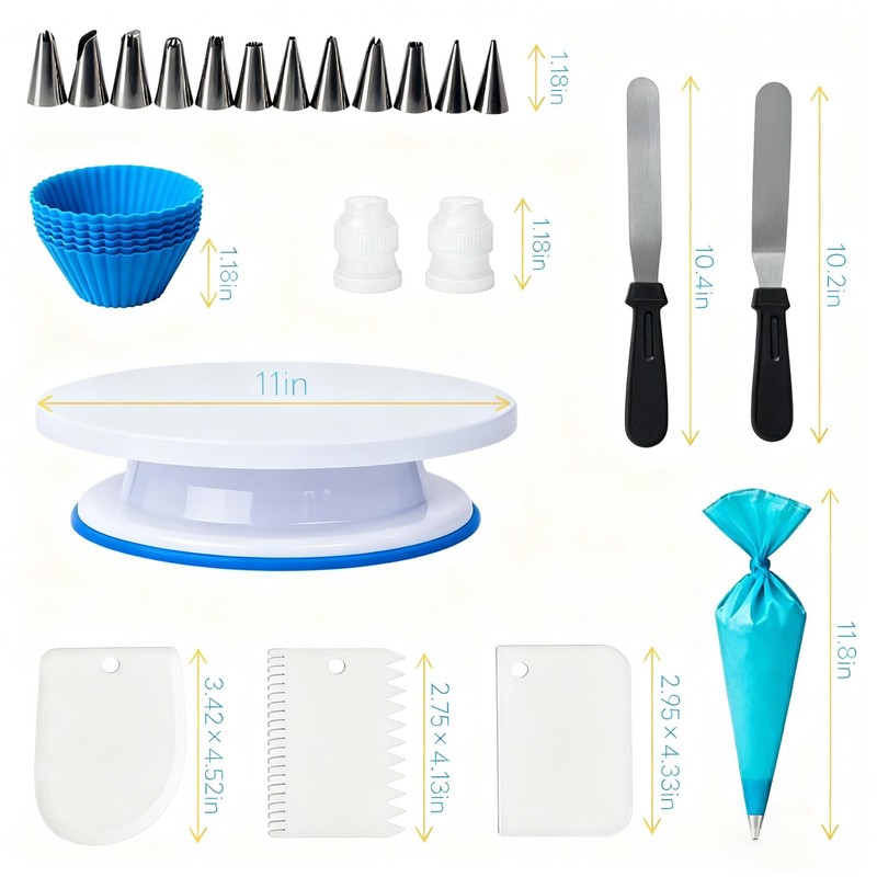 Herramientas para decorar pasteles, suministros y accesorios para hornear gallery